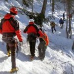 Ricerca dispersi su terreno innevato